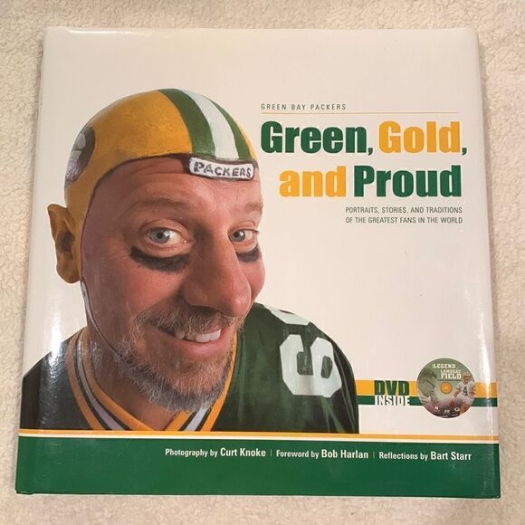 NFL Green Bay Packers Green, Gold, and‎ Proud Greatest Fans Hardcover Book & DVD - Picture 1 of 8